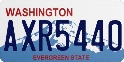 WA license plate AXR5440