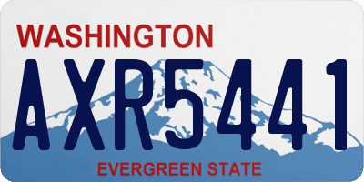 WA license plate AXR5441