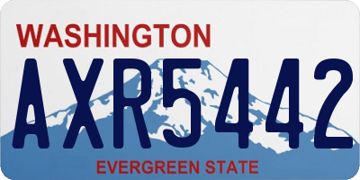 WA license plate AXR5442