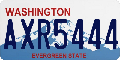WA license plate AXR5444