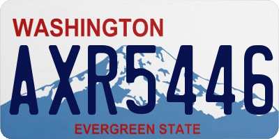 WA license plate AXR5446