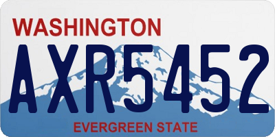WA license plate AXR5452