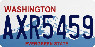 WA license plate AXR5459