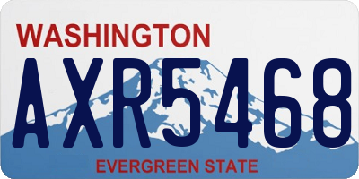 WA license plate AXR5468
