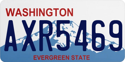 WA license plate AXR5469