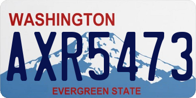 WA license plate AXR5473