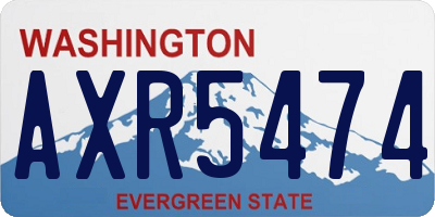 WA license plate AXR5474