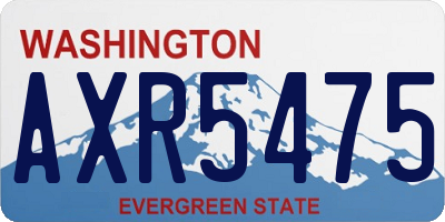 WA license plate AXR5475