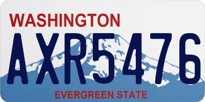 WA license plate AXR5476
