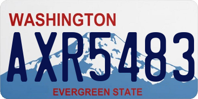 WA license plate AXR5483