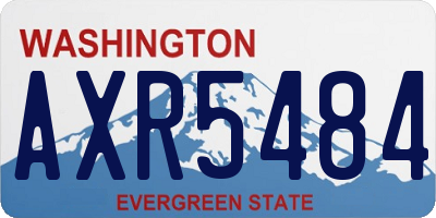 WA license plate AXR5484