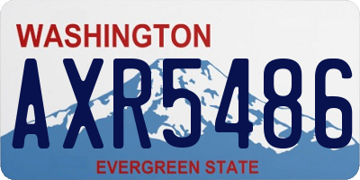 WA license plate AXR5486