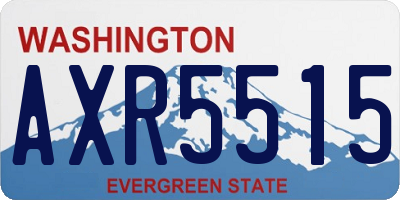 WA license plate AXR5515