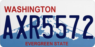 WA license plate AXR5572