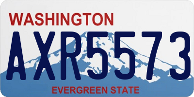 WA license plate AXR5573