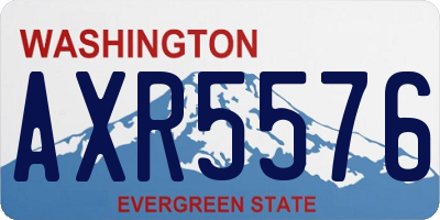 WA license plate AXR5576