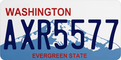 WA license plate AXR5577