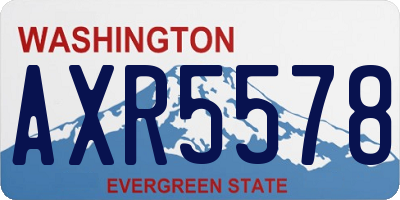 WA license plate AXR5578