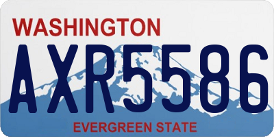 WA license plate AXR5586
