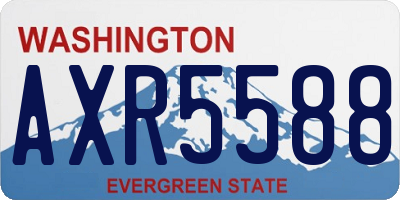 WA license plate AXR5588
