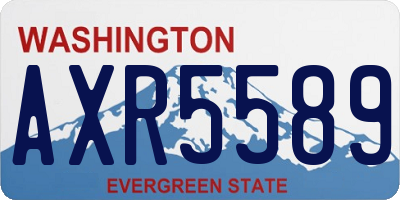 WA license plate AXR5589