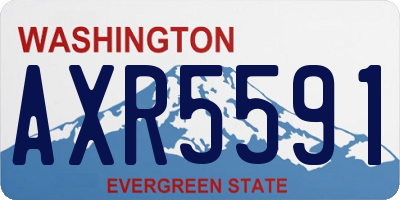 WA license plate AXR5591