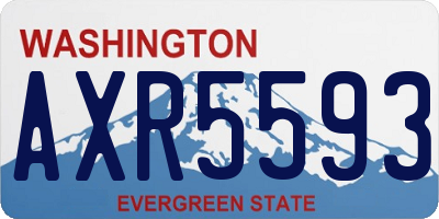 WA license plate AXR5593