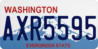 WA license plate AXR5595