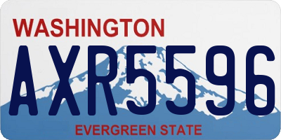 WA license plate AXR5596