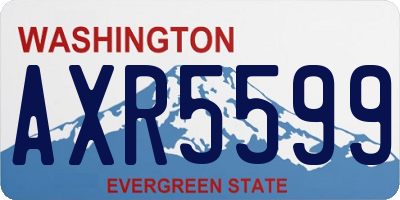 WA license plate AXR5599