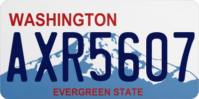 WA license plate AXR5607