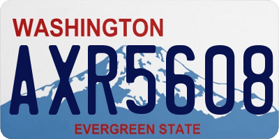WA license plate AXR5608