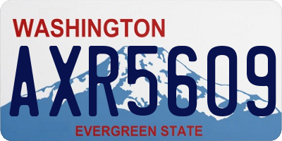 WA license plate AXR5609