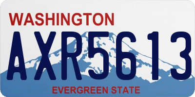 WA license plate AXR5613
