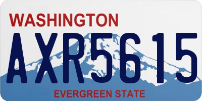 WA license plate AXR5615