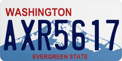 WA license plate AXR5617