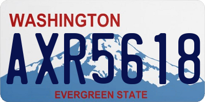 WA license plate AXR5618