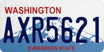 WA license plate AXR5621