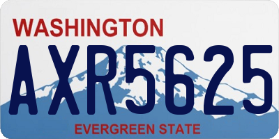 WA license plate AXR5625
