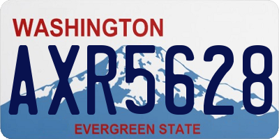 WA license plate AXR5628