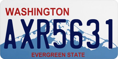 WA license plate AXR5631