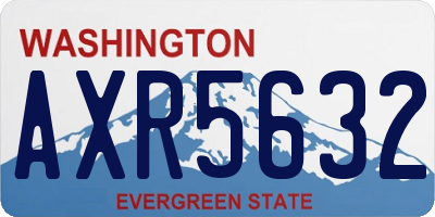 WA license plate AXR5632