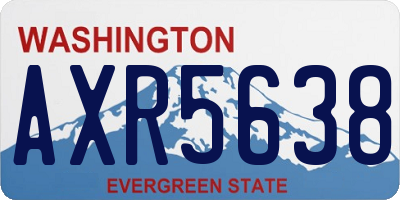 WA license plate AXR5638