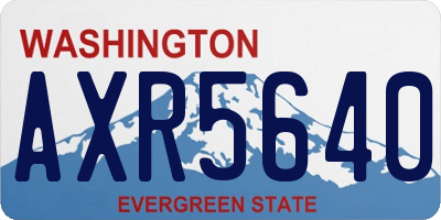 WA license plate AXR5640