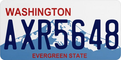 WA license plate AXR5648