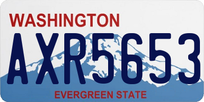 WA license plate AXR5653