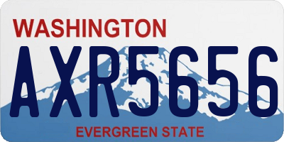 WA license plate AXR5656