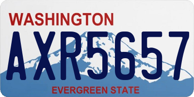 WA license plate AXR5657