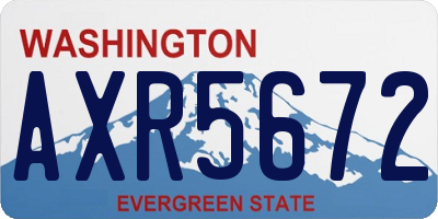 WA license plate AXR5672