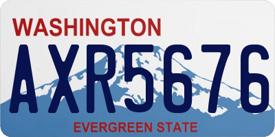 WA license plate AXR5676